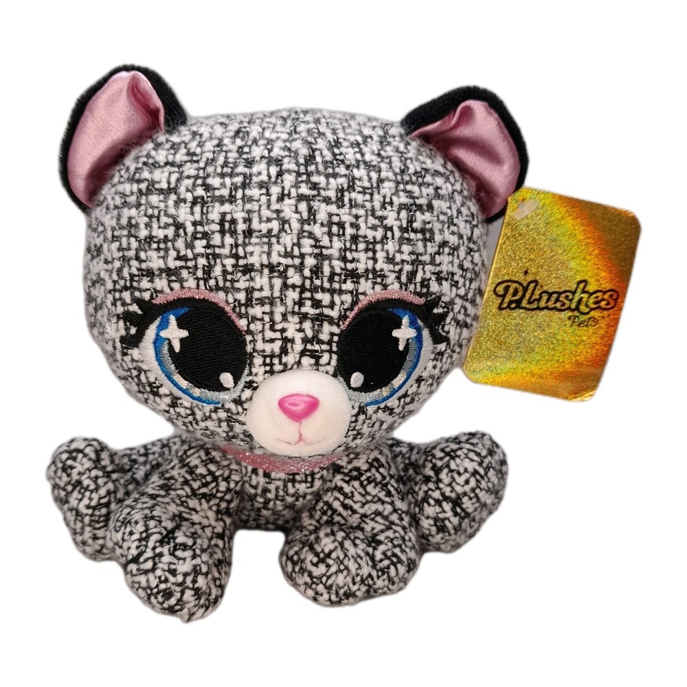 P.Lushes Pets Khloe O'Bearci Cat Plush 6" GUND Sparkle Collar Stuffed Animal